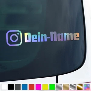 Instagram Nombre 2 Calcomanías Texto Personalizado Nombre de Usuario Pegatina Coche Camión Idea de Regalo - Imagen 1 de 6