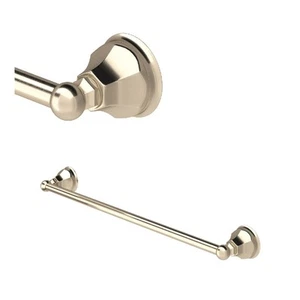Rohl Portasciugamani Singolo da Parete Palladian 24" Cromato Nichel Opaco Nero Francese - Foto 1 di 3