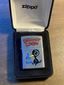 Vintage Zippo Lighter - Flame Rite Rare Drinky Crow  - Picture 1 of 6