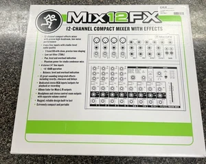 MACKIE MIX12FX MIXER COMPATTO 12 CANALI CON EFFETTI NUOVO CON SCATOLA - Foto 1 di 3