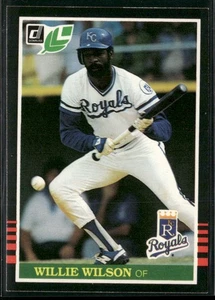 1985 Leaf #110 Willie Wilson - Picture 1 of 2