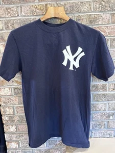 Camiseta De Colección Y2K Majestic New York Yankees Para Hombre Talla M Azul Espalda en Blanco - Imagen 1 de 9