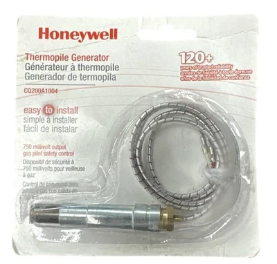 OEM Honeywell CQ200A-1004 Replacement Thermopile Generator 750 Millivolt - Image 1 of 3