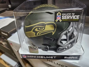 SEATTLE SEAHAWKS 2025 SALUTE TO SERVICE Mini Speed NFL FOOTBALL NEW PACKAGE - Picture 1 of 4