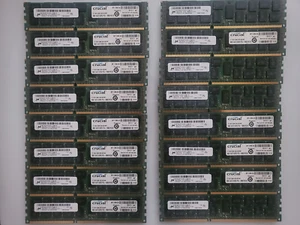 16x Crucial 8GB PC3-10600 DDR3 Registered ECC Server RAM CT102472BB1339 36FMR - Picture 1 of 2