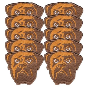 10 pcs Cleveland Browns Ohio Football Logo Size 3.0"x2.6" Sew Iron On Patches - Picture 1 of 12