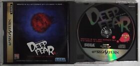 SEGA SATURN SS DEEP FEAR Japanese Horror Video Game Tested with Manual USED