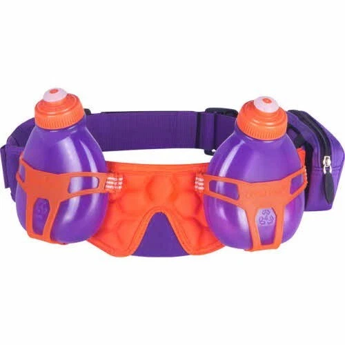 FuelBelt Helium H2O 2-Bottle Hydration Belt Running - Grape/Orange Crush - NEW - Image 1 of 1