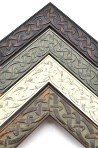 Irish Rustic Celtic Knot Picture Frame Celtic Home Decor Distressed Wood - Picture 1 of 11