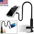 Black Adjustable Flexible Arm Mount Table Clamp Gooseneck Tablet Holder Stand