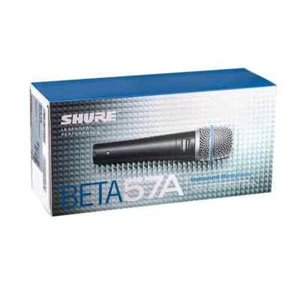 Shure Beta 57A Supercardioid Dynamic Instrument Vocal Microphone Cardioid Mic US - Picture 1 of 9