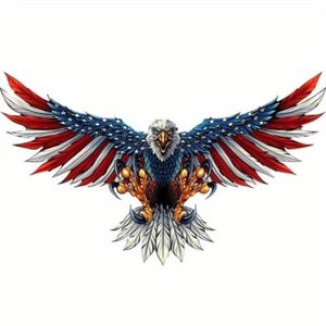 Eagle Adler USA Wand Metall Schild 50 cm Spannweite - Bild 1 von 3