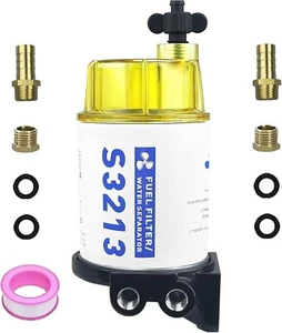 New 3/8" NPT Water Separating Fuel Filter System S3213 for Marine outboard Motor - Picture 1 of 7