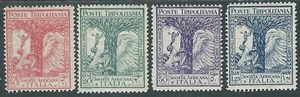 1928 TRIPOLITANIA PRO SOCIETA AFRICANA 4 VALORI MH * - RA15-4 - Picture 1 of 1