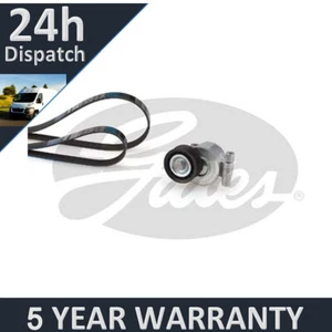 Gates Alternator Belt Kit Pulley Tensioner For Ford Volvo 1.8 2.0 New G4385 - Picture 1 of 6