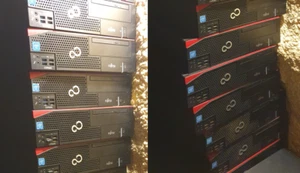 10x Fujitsu D556 SFF Intel G3900 / 4GB RAM / HDD /W10 Lot Menge Desktop PC Palet - Bild 1 von 1