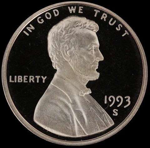 1993 S Lincoln Cent Gem Deep Cameo PROOF Penny US Mint Coin Beautiful! Cover