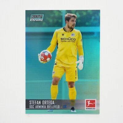 2021-22 Topps Bundesliga Stadium Club Chrome Stefan Ortega Green /199 #17 - Image 1 of 2