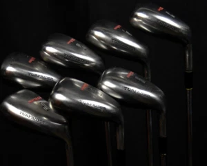 WILSON TURFRIDER IRON SET 3 4 5 7 8  9 P LENGTH: (3) 3.75 IN RH NEW GRIPS - Picture 1 of 9