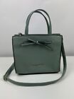 Christian Siriano Bow Satchel Faux Leather In Mint Green