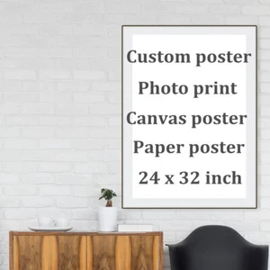 Póster personalizado impresión foto lienzo póster pintura de pared decoración sin marco 24"x32" - Imagen 1 de 14