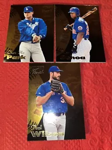 Lot of3 1996 Pinnacle Zenith Rookie Card Chan HoPark Alex Ochoa Paul Wilson METS - Picture 1 of 4