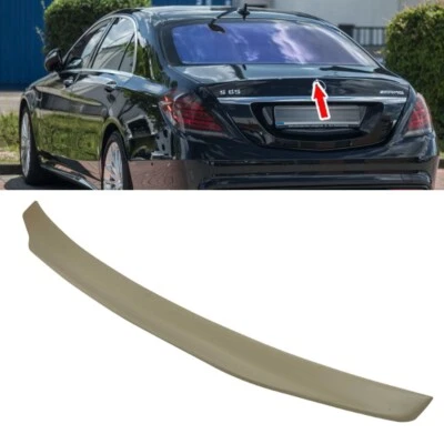 Black For Mercedes Benz W222 S-CLASS 4DR S63 P Type Rear Trunk Spoiler 2018 Foto 1 de 4