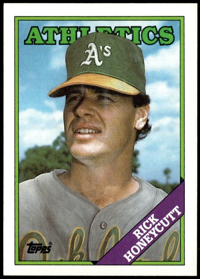 1988 Topps #641 Rick Honeycutt - Image 1 of 2