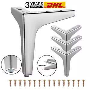 4stk. Möbel-Sofa-Beine, Metall-Möbelbeine, Füße für Couch, Stuhl, Sofa, Kommode - Bild 1 von 9