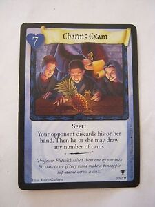 Harry Potter Charms Exam #7, Spell, Game Card 3/80 (Fair Cond.)(011-37)