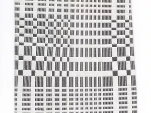 Farentino Ferre Men Neck Tie Black and White Silver Grid One Size Suit 100% Silk - Picture 1 of 3