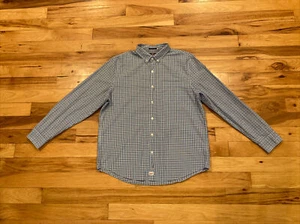 Vineyard Vines Slim Fit Murray Saltwater Wash Button Blue Plaid Shirt Mens Large - Picture 1 of 12