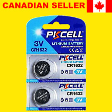 2x CR1632 Lithium Battery 3V Button Coin Watch Cells Batteries PKCELL