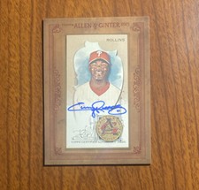 2023 Topps Allen & Ginter Jimmy Rollins Mini Framed Auto #MA-JRO Phillies