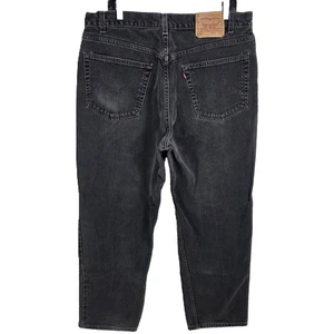 Vintage Levis 550 Jeans Men's 40x30 Black Denim Relaxed Fit Levi's Made in USA - Picture 1 of 7