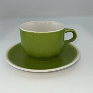 Vera Mikasa Green Leaf Cup & Saucer Vintage Made In Japan - Picture 1 of 9