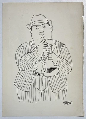 Fernando Botero (Hecho a Mano) Dibujo Sobre Papel Antiguo Firmado y Estampado Medios Mixtos Foto 1 de 4