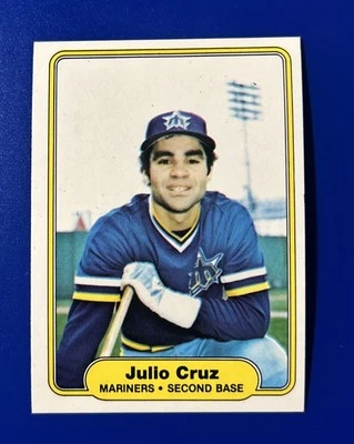 1982 Fleer Baseball Julio Cruz Seattle Mariners #509 - Image 1 of 2
