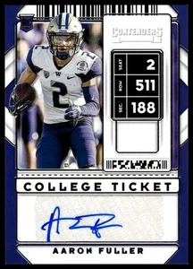 2020 Panini Contenders Draft Picks #323 Aaron Fuller - Picture 1 of 2