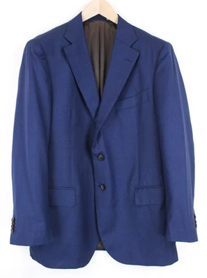SUITSUPPLY Lazio Men's Blue UK48R Wool Blazer Slim Fit Super 110's Classic * - Image 1 of 4