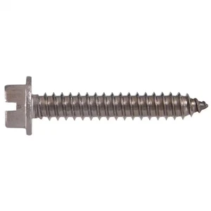 #12 3/4 In. Slotted Hex-Head Sheet Metal Screws (10-Pack) - Picture 1 of 12