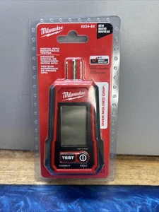 PROBADOR DE RECEPTÁCULOS GFCI DIGITAL MILWAUKEE 2224-20 - NUEVO SELLADO DE FÁBRICA - Imagen 1 de 2