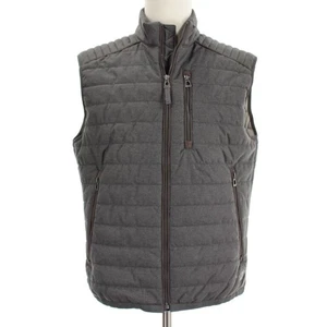 Brax NWT Bob Full Zip Channel Quilted Vest Size 50 (US M) in Gray Polyester - Picture 1 of 11