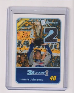 2009 PRESS PASS ELEMENT RACE-USED TIRE JIMMIE JOHNSON 3/3 - Picture 1 of 1