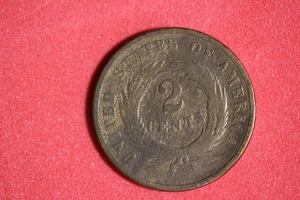 1868- 2 Cent Piece #P31720 - Picture 1 of 2