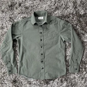 Taylor Stitch The California Shirt LS Olive Jacquard Dot Size 36 Casual Shirt - Picture 1 of 19