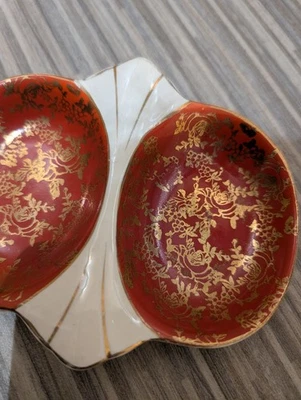 H&K Tunstall Porcelain Midas Art Deco Relish Duo Dish. 1930/40 Very Rare Piece - Image 1 of 4