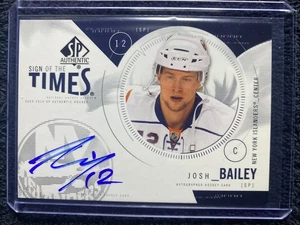 2009-10 SP Authentic - Sign of the Times - #ST-JB Josh Bailey - Picture 1 of 2