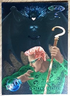 1995 Batman Metal Forever Card 25 DON'T LOOK NOW. - Image 1 of 3
