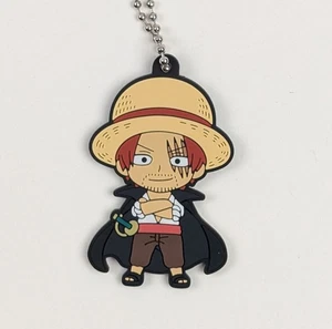 One Piece Film: Red Shanks Keychain Rubber Strap Bandai - Picture 1 of 3